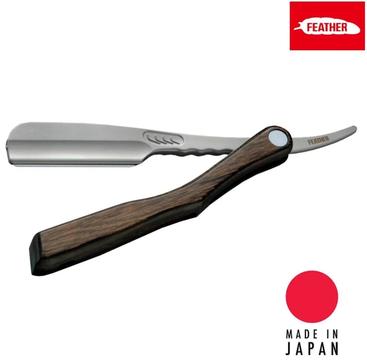 Feather Japan Artist Club SS Wooden Folding Razor