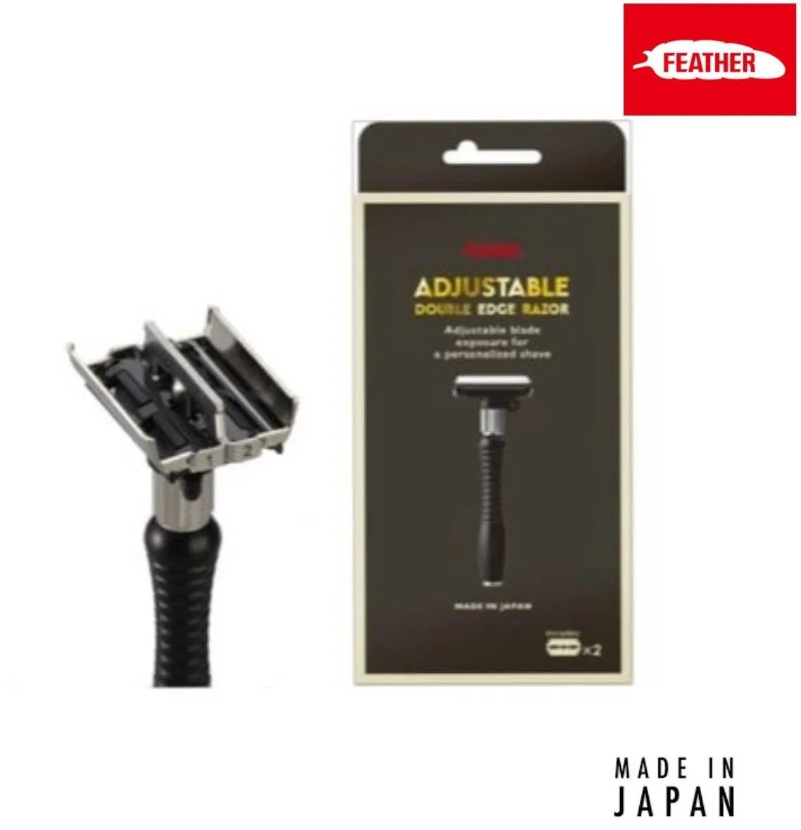 Feather Double Edge Adjustable Safety Razor