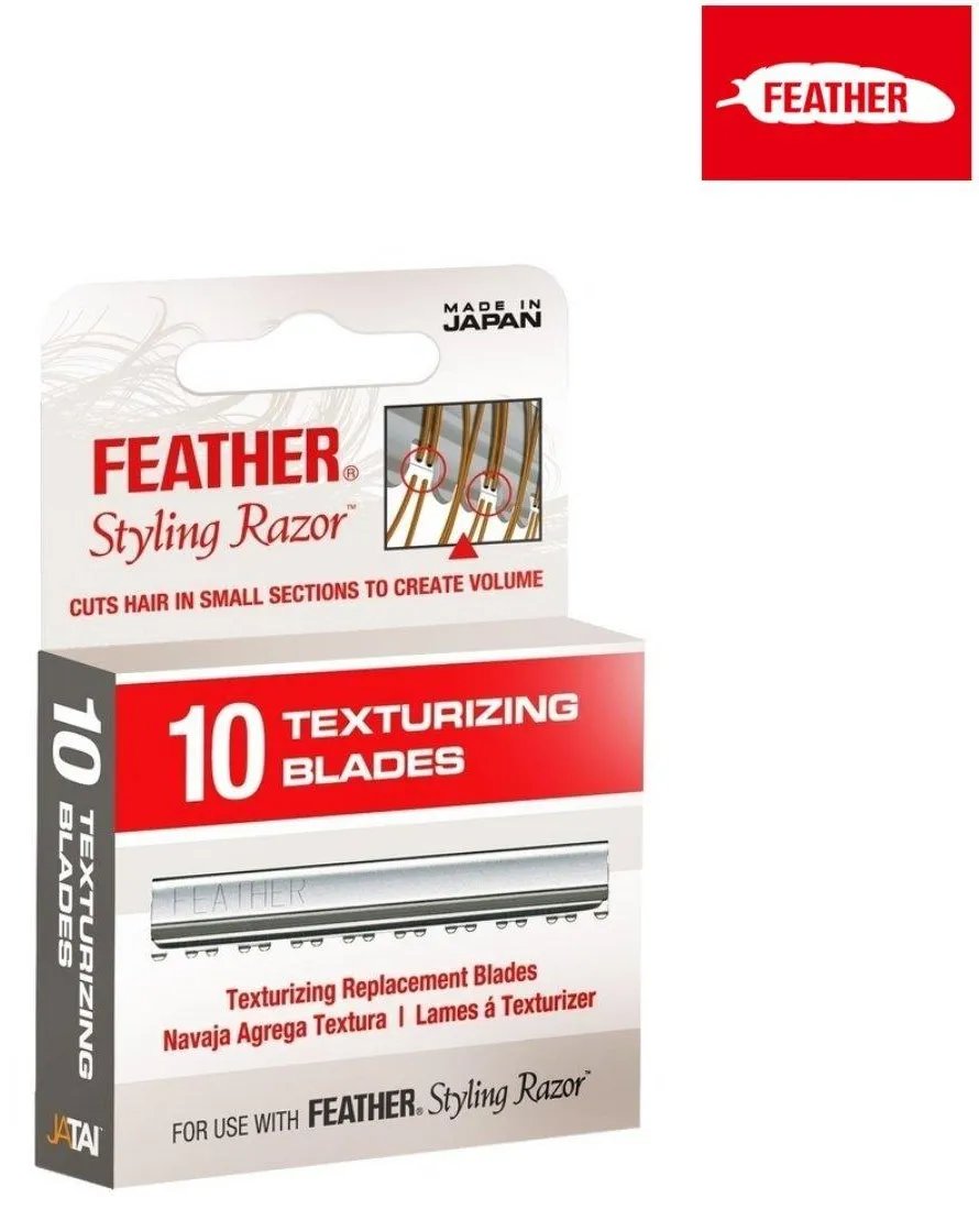 Feather Texturizing and Thinning Blades For Styling Razor