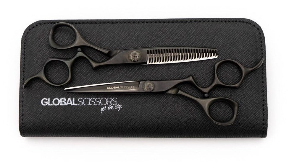 Global Scissors Raven Cutting & Thinning Bundle