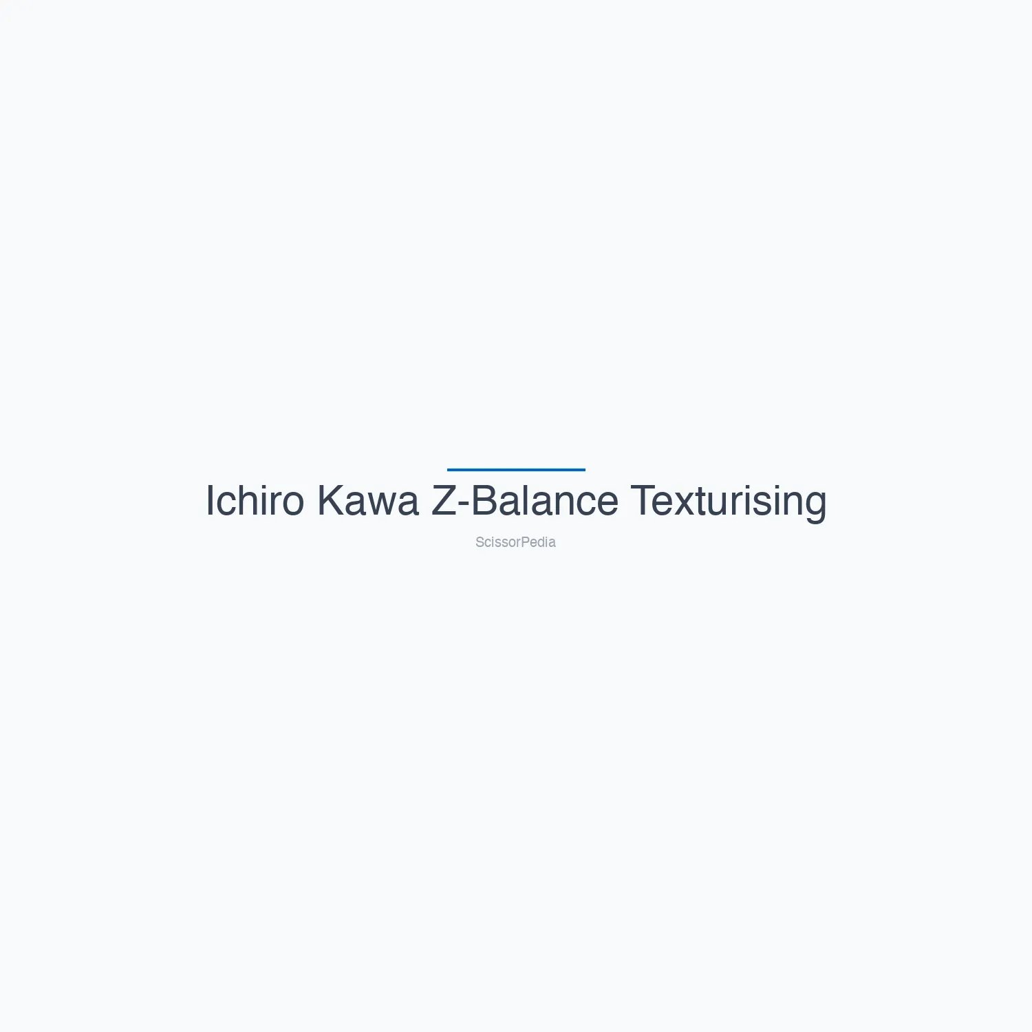 Ichiro Kawa Z-Balance Texturising Scissors