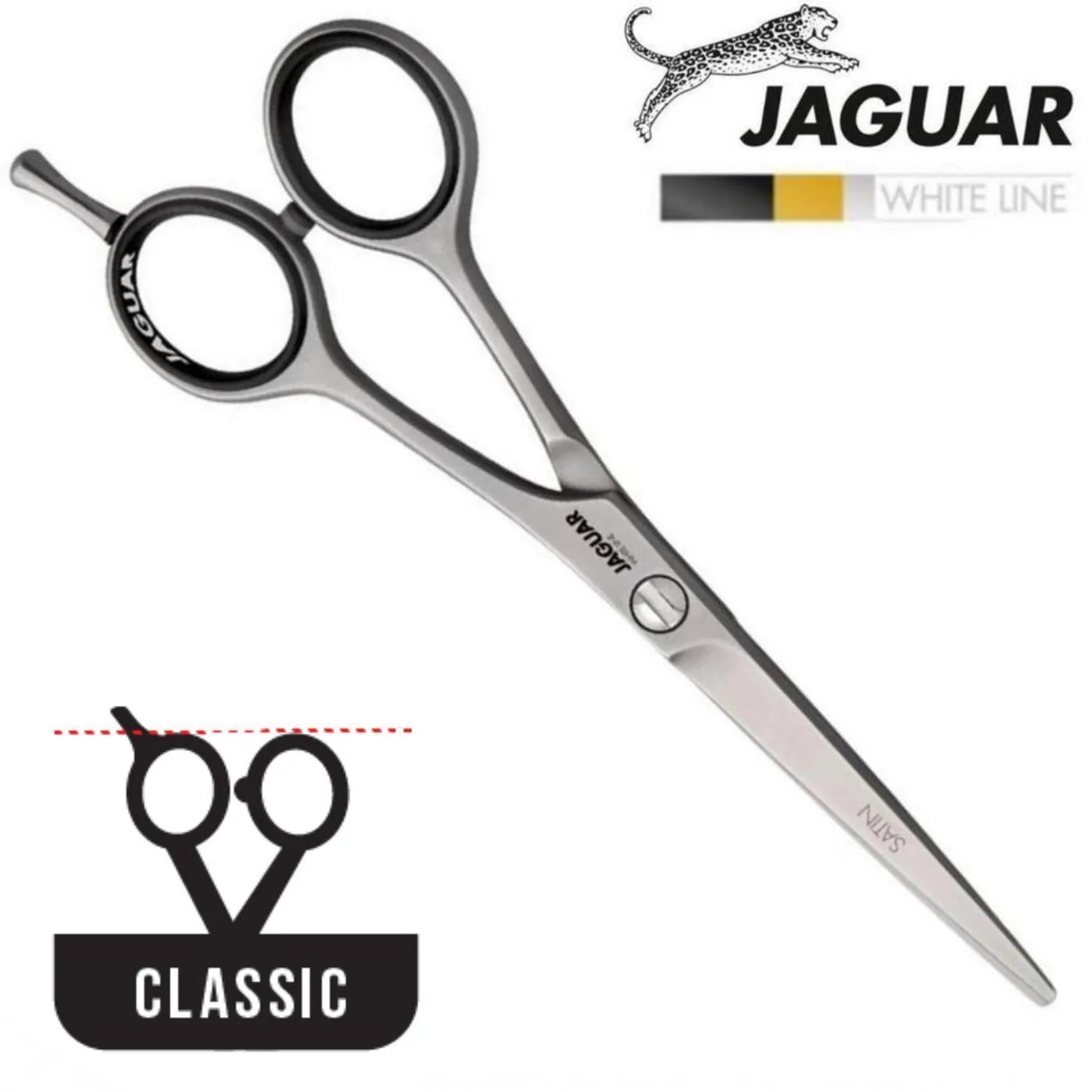 Jaguar White Line Satin Haircutting Scissors