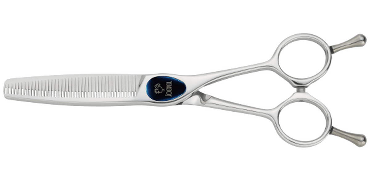 Joewell SNT-40 volume-control thinning scissor shown open in the maker's official catalogue photograph