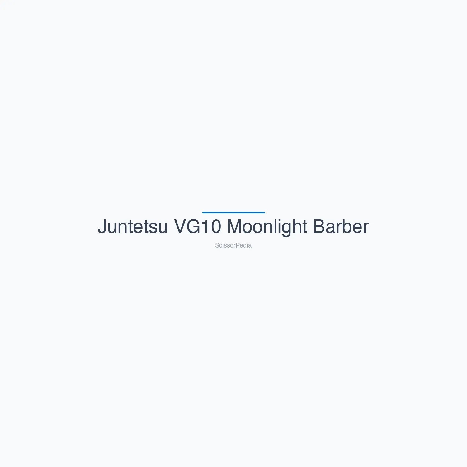 Juntetsu VG10 Moonlight Barber Shears