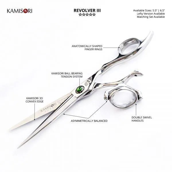 Kamisori Revolver III Professional Haircutting Scissors