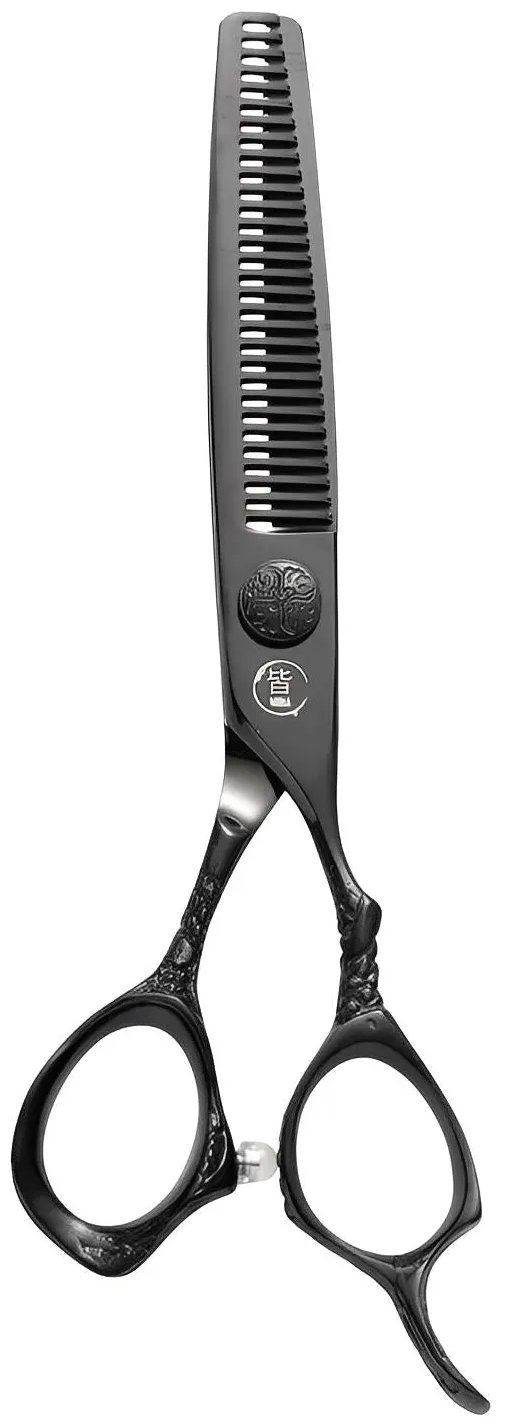 Mina Ash Black Thinning Scissors