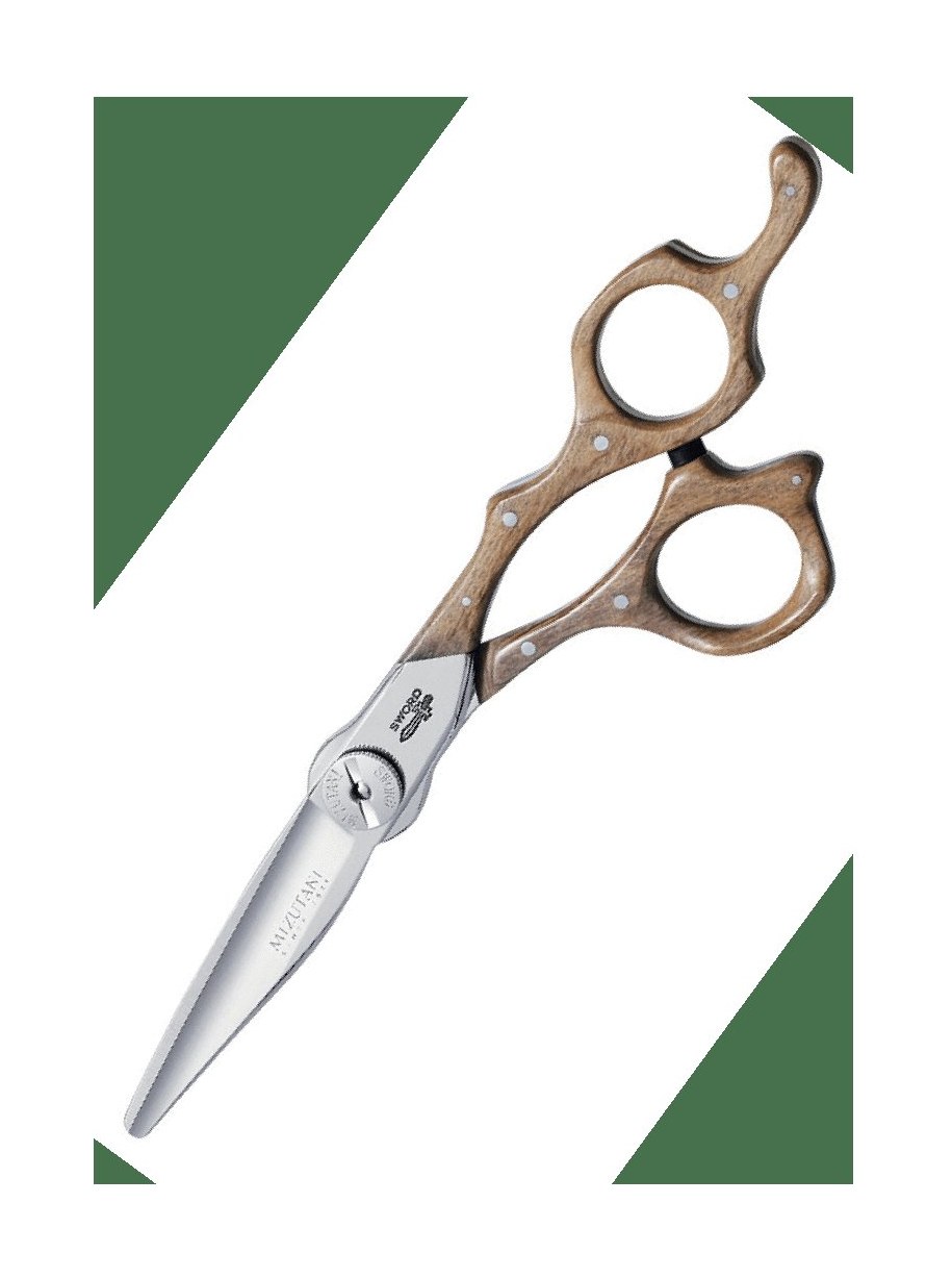 Mizutani Sword Olive Wood Hair Cutting Scissors