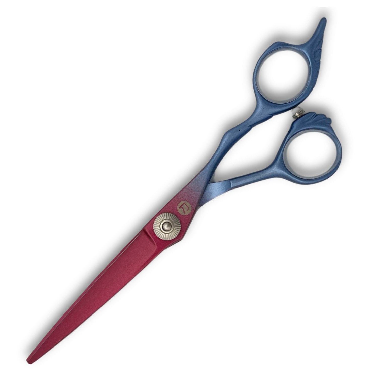 Saki Rainbow Red and Blue Hair Shears Set