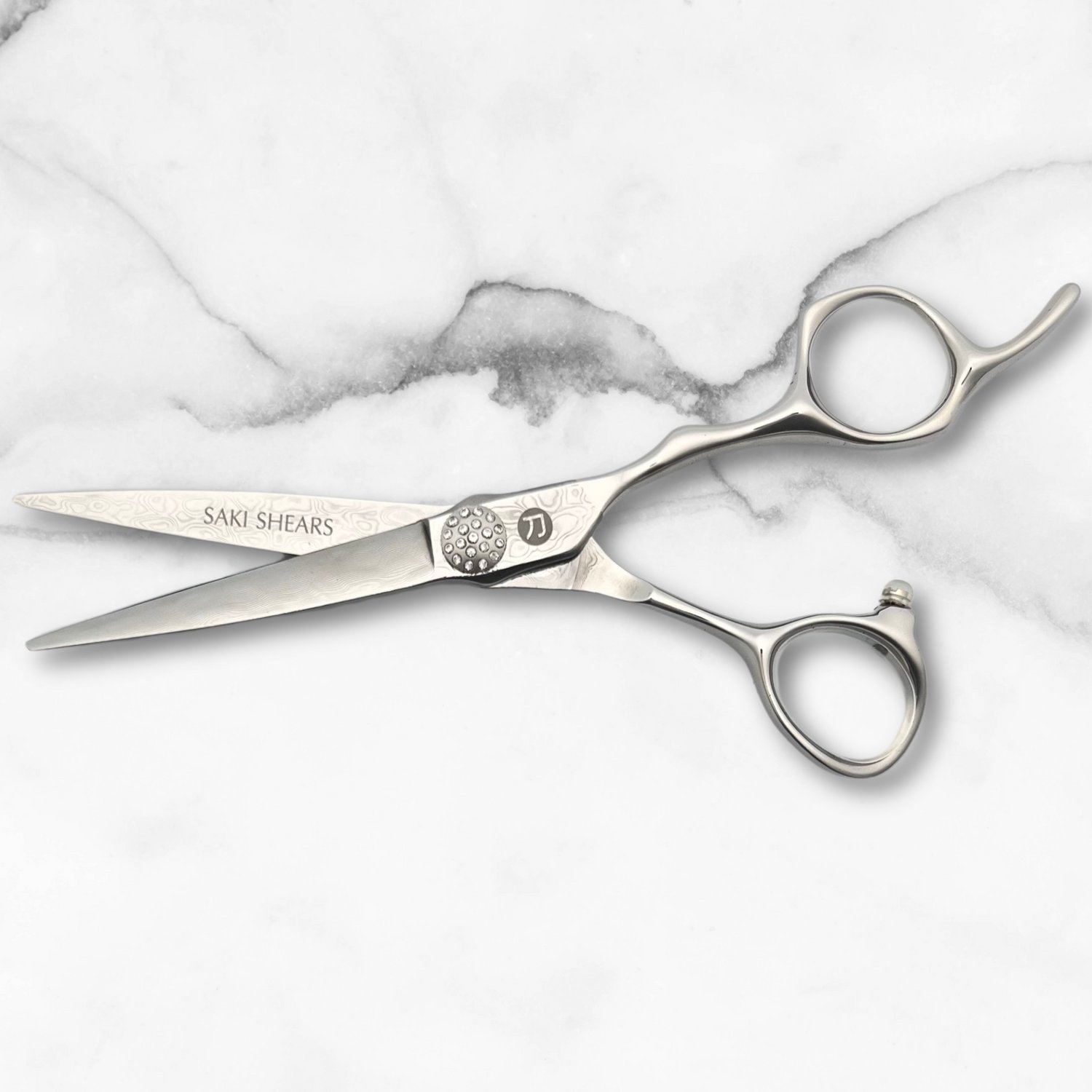 Saki Ultimate Diamond Damascus Hair Cutting Shears