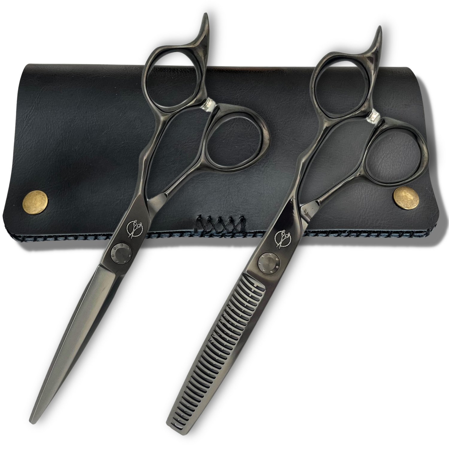 Shihan 6.0 Inch Gun Metal Black Hair Shears Set