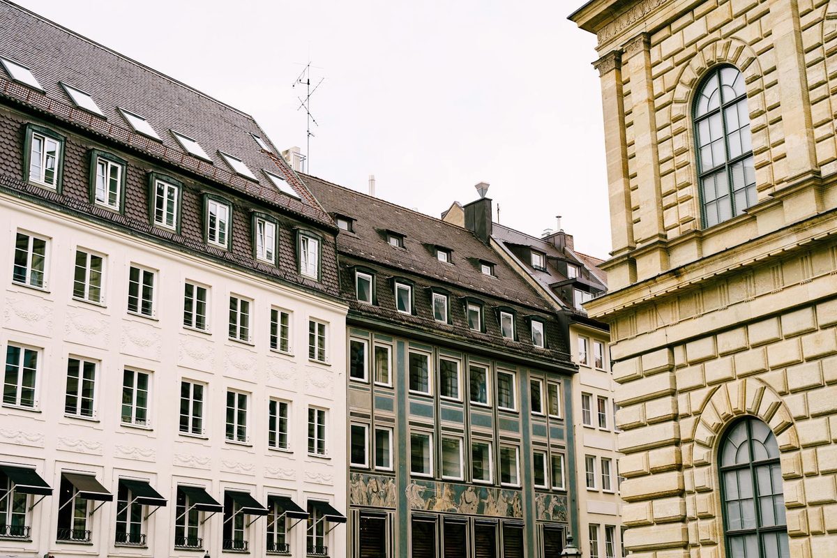 European city landscape representing traditional manufacturing region