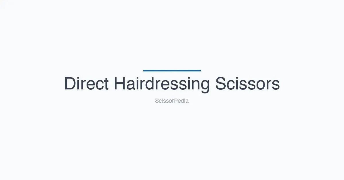 DIRECT HAIRDRESSING SCISSORS banner