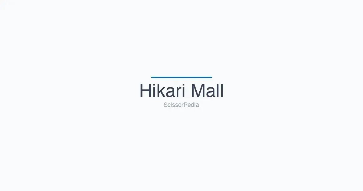 Hikari Mall banner