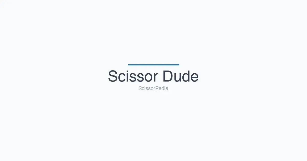 SCISSOR Dude banner