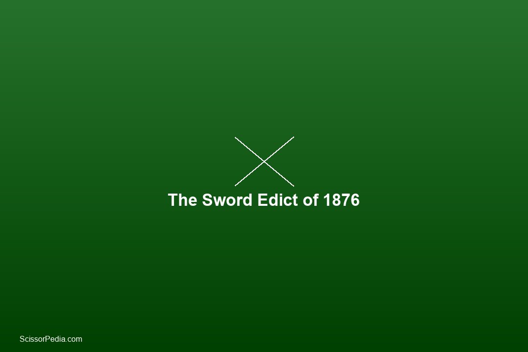 The Sword Edict of 1876: How Japan's Samurai Ban Created the Scissors Industry